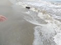 On the beach an unknown girl sucks my cock. IN PUBLIC