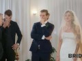 BRIDE4K. Guests can't hide emotions when they see hot bride fucking in adult video