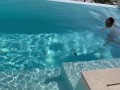 Gorgeous Monika Fox Swims Naked In Pool In Beautiful Place