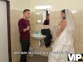 VIP4K. Groom opens the locked door and catches bride cheating on him