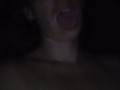 Smoking naked while everyone is