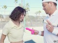 Shrooms Q Stops Her Tennis Lessons To Fuck A Massive Dick