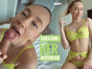 PAWG CHEATS on her boyfriend with her college roommate - Lil Elle