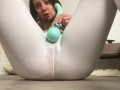 Redhead PAWG White Legging Squirt Masturbation! Teen slut