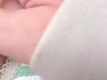 濡れ音すごすぎ♡剛毛素人が喘ぎまくり指オナニー♡しましまパンティの中でイっちゃう♡【個人撮影】