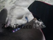 Pussy drains sperm from dick at the beach