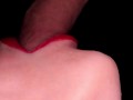 She milked me with her mouth. Cum in mouth close up