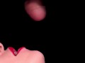 She milked me with her mouth. Cum in mouth close up