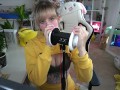 Banana girl licks your ears - shyphoebe girl with braces ASMR