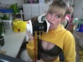 Banana girl licks your ears - shyphoebe girl with braces ASMR
