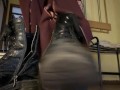 Clean my boots, dog. One try