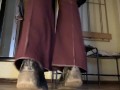 Clean my boots, dog. One try