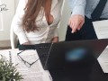 Secretary gets fucked after hours in the office
