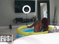 MOFOS - Berry McKockiner Sees Kona Jade In Her Sexy Bikini Showing Her Curvy Body Making Him Hornier