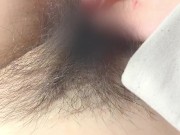 I come with my fingers♡Realistic masturbation of hairy Japanese amateurs♡Subjective video [Selfy].