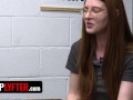 Shoplyfter - Slim Redhead Teen Needs To Find A Way To Slink Her Way Out Of Jail Time