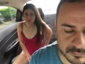 young Colombian gives control of the lush to the uber driver so he can make her run