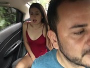 young Colombian gives control of the lush to the uber driver so he can make her run