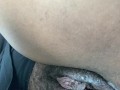 Ebony Creamy Car Pussy Play