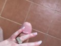 POV Quick Handjob on Vacation with Wristwatch and French Nails