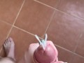 POV Quick Handjob on Vacation with Wristwatch and French Nails