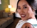 Thick Asian amateur Selene Sun gets railed in a hotel room