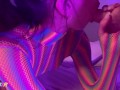 He fucks my slutty mouth with my fluorescent outfit - BabyBeer