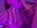 He fucks my slutty mouth with my fluorescent outfit - BabyBeer