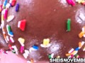 HD I'm Winking My Sweet Sprinkles Coated Tiny Brown Booty Hole, Wet Pussy Closeup Asshole Erotica Fetish, Ebony Sheisnovember