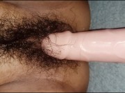 I tried her 8 Inch Dildo on her HAIRY Pussy