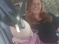 Milf Lunch Time Public Car Masturbation Almost Caught