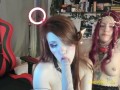 BongaCams sneak-peek on two erotic nymphs