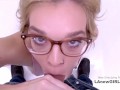 Horny Model Testing her Blowjob Skills in New Porn Video