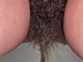 Hairy pussy pissing compilation