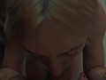 Cute blonde sucks dick - home video