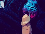 Latin lover wakes up to hard cock watching roommate playing with her pussy