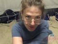 Riley Rose came in after a date, and took that cock deep before giving a footjob while smoking POV