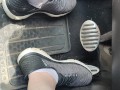 Revving my mini Cooper in my sneakers