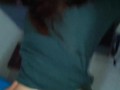 Encuentro a mi Hermanastra Tetona limpiando su Cuarto