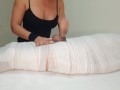 Part3 MUMMIFIED Handjob with interruption of cum for two minutes.