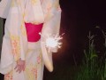 [climax] Yukata girl and fireworks, then blowjob, cowgirl, normal position Nakadashi...