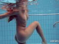 Astonishing babes swimming without clothes and have fun