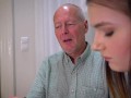 College girl pussy gets hard fuck from horny grandpa