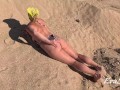 orgasm, squirting and piss on a Turkish beach