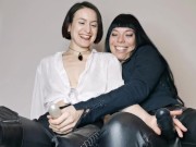 Strapon POV and Dirty Talk: Miss Flora and Goddess Aurora