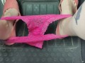 Masterbating & pedal pumping with my flats on and panties around my ankles