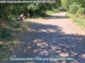 Milf with big tits sucks an unknown guy at the public park and she receives a huge facial - ENG SUB