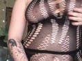 Playing with my pussy in sheer lingerie