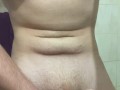 Dorm Bathroom Muscular Cock Cum