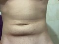 Dorm Bathroom Muscular Cock Cum